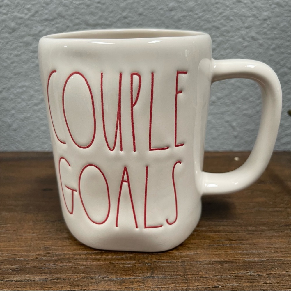 rae Dunn // “couple goals” Red letter coffee mug